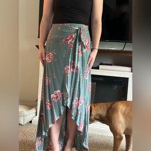 Floral Wrap Skirt